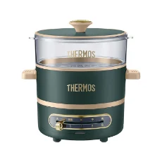 膳魔師（THERMOS）多功能料理鍋家用電火鍋電熱鍋電煮鍋燒烤肉不沾鍋分離式EHA-4301A